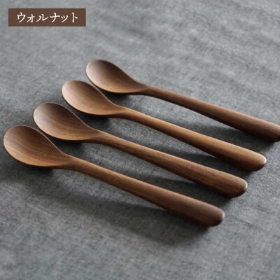 木製 スプーン S 4本セット 糸島/ダブルダブルファニチャー [APE023]