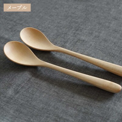 木製 スプーン L 2本セット 糸島/ダブルダブルファニチャー[APE028]