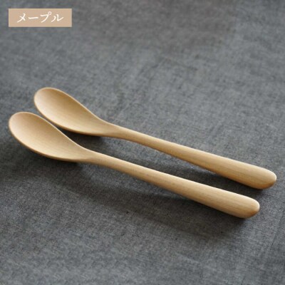 木製 スプーン M 2本セット 糸島/ダブルダブルファニチャー[APE029]