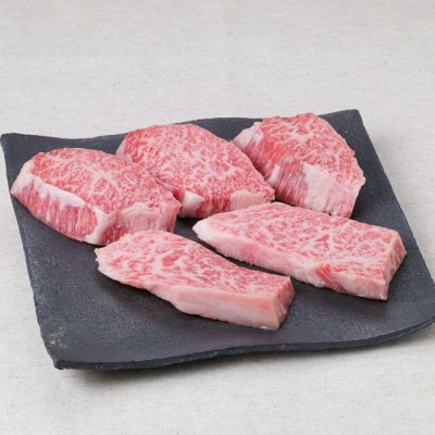 【希少部位】とも三角 もも ステーキ 80g×5枚 A4ランク 糸島 黒毛和牛 [ACA007]