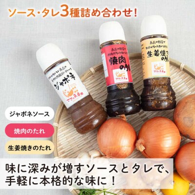 【ギフト用】レストランの味わい お肉がもっとおいしくなるソース詰め合せ(3種) [AGH001]