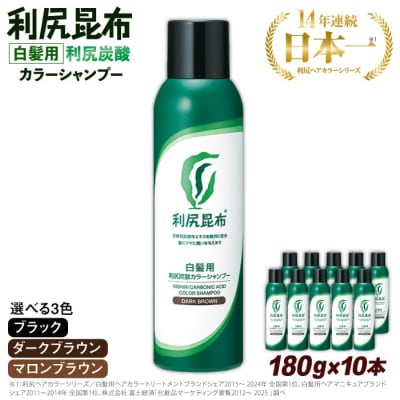 【10本入】[白髪用]利尻炭酸カラーシャンプー 株式会社ピュール[AZA047]