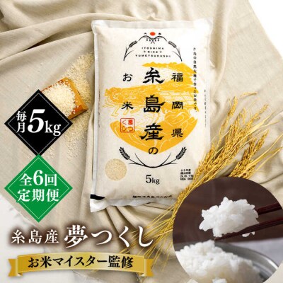 【全6回定期便】【こだわり精米】糸島産 夢つくし 5kg 糸島市/RCF 米 [AVM004]