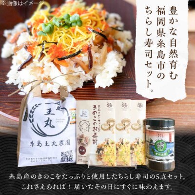 糸島ちらし寿司セット 5点 いとしまごころ 米 ちらし寿司の素 海苔 [ASD026]