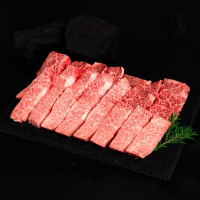 博多和牛 厚切り カルビ 500g 糸島市/幸栄物産 焼肉 バラ [ABH048]