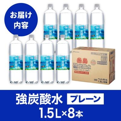 強炭酸水 1.5L×8本  糸島市/スターナイン 炭酸水 大容量 [ARM001]