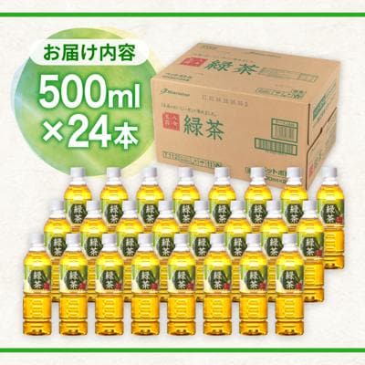 八女 玉露入り 緑茶 500ml × 24本  糸島市/スターナイン お茶 [ARM004]