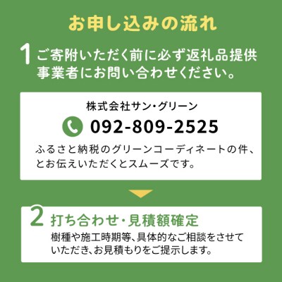 グリーンコーディネートチケット【施工込み】糸島市/サン・グリーン 園芸 植木 [AVN001]