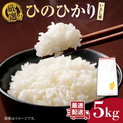 ＼ 令和6年産 / いとし米 厳選ひのひかり5kg (糸島産) 糸島/三島商店 [AIM019]