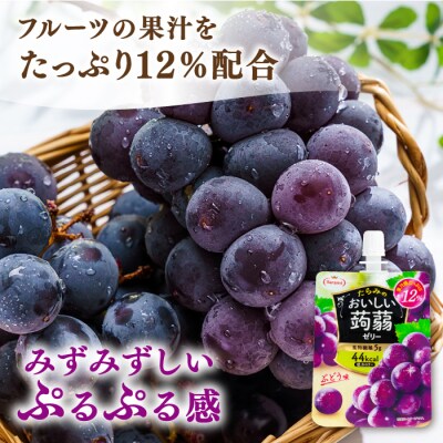【ぶどう】たらみ おいしい蒟蒻ゼリー 150g (1箱6個入り) [ALN008-2]