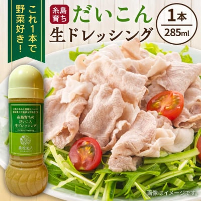 糸島そだちのだいこん生ドレッシング (285ml×1本) 糸島市 / 農香美人 [AAG057]