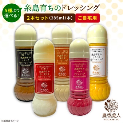 糸島そだちの野菜が好きになるドレッシング 選べる 285ml×2本セット [AAG059]