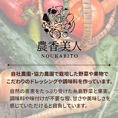 糸島そだちの野菜が好きになるドレッシング 選べる 285ml×2本セット [AAG059]