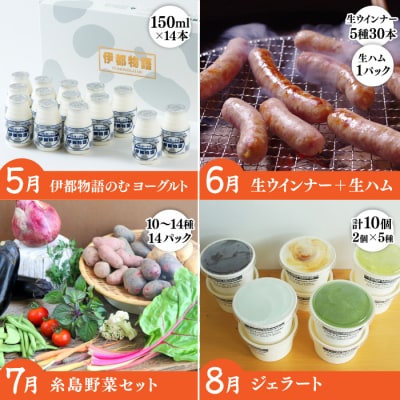 【全12回定期便】糸島がっつりお楽しみ定期便 [AAH002] 