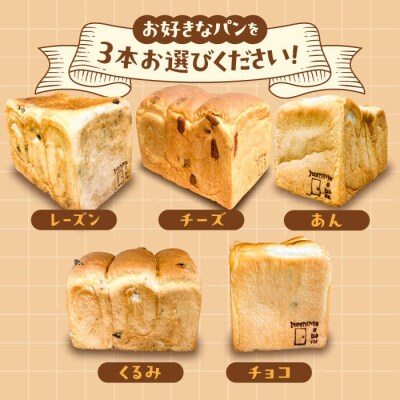 【冷凍】こだわり 食パン 3本 ( 選べる味 5種 )  糸島市 / 糸島食ぱんや [AAP008]