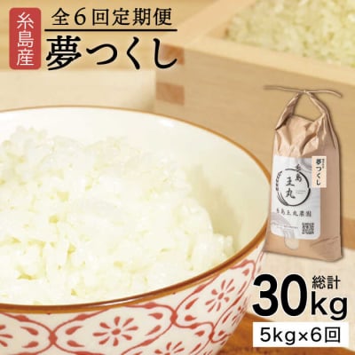 (掲載不可)【全6回定期便】夢つくし5kg×6回 糸島王丸農園(谷口汰一)【いとしまごころ】