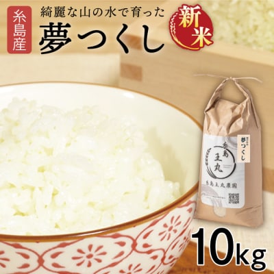 【令和7年産新米】夢つくし 10kg 糸島王丸農園(谷口汰一)【いとしまごころ】[AAZ005]