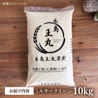 ミルキークイーン 10kg 糸島王丸農園(谷口汰一)【いとしまごころ】[AAZ018]