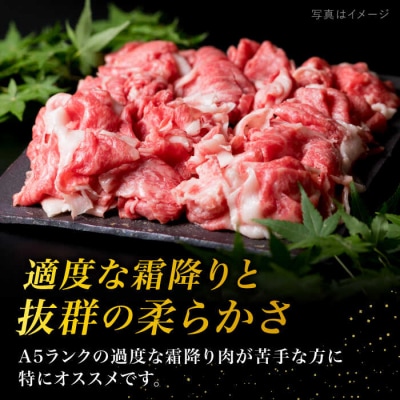 【全3回定期便】A4ランク 糸島 黒毛和牛 切り落とし 1kg×3回[ACA145]