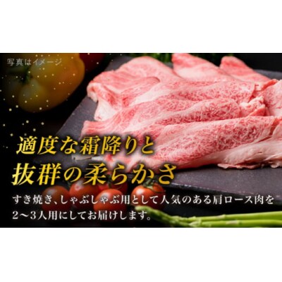 【全3回定期便】高級霜降り 肩ロース スライス 500g A4ランク 糸島 黒毛和牛[ACA305]