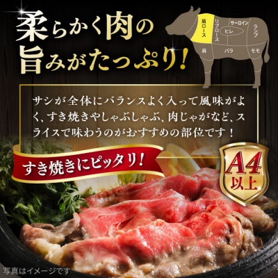 【全6回定期便】博多和牛 肩ロース うす切り 400g ヒサダヤフーズ [AIA112]