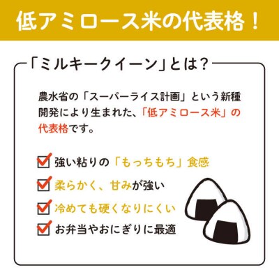 ミルキークイーン2合(300g)×10袋 玄米・白米専門店新飼宗一郎商店[ADE017]