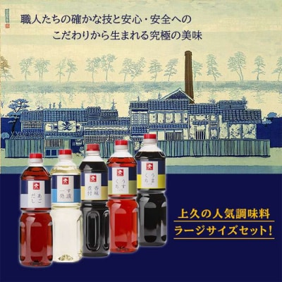 売上人気セット(L)あごだし/す漬一発/香味煮付/うまくちしょうゆ/うすくちしょうゆ[AEA010]