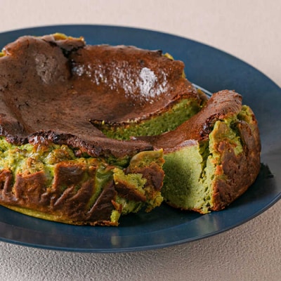 【グルテンフリー 米粉スイーツ】 抹茶バスクチーズケーキ 1ホール/イトオカシ。[AHP003]