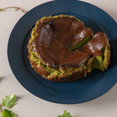 【グルテンフリー 米粉スイーツ】 抹茶バスクチーズケーキ 1ホール/イトオカシ。[AHP003]