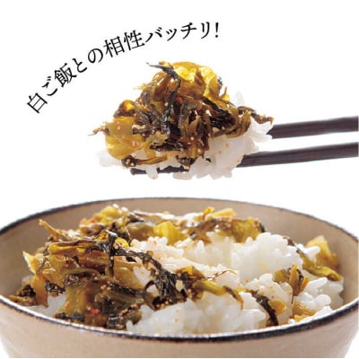 【全12回定期便】明太子入り からし高菜600g(300g×2袋)/ やますえ [AKA058]