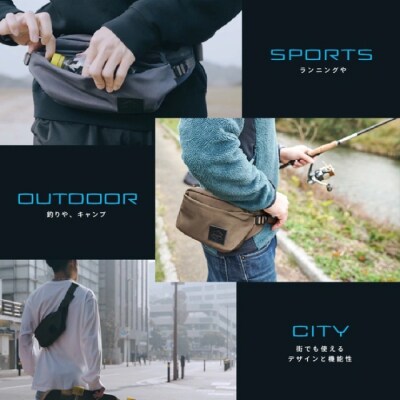 TSUNAGU BAG RUNNER+ウエストバッグ(TSB09)simclear [AKP001]