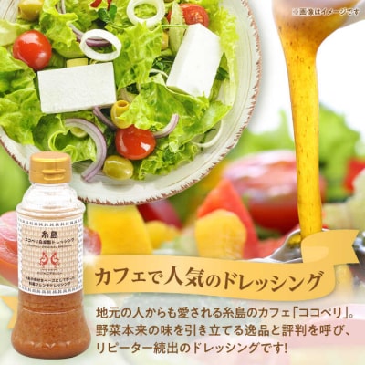 海辺カフェの自家製ドレッシング!糸島野菜の味を引き立てる名脇役として大人気/ココペリ[ALE002]