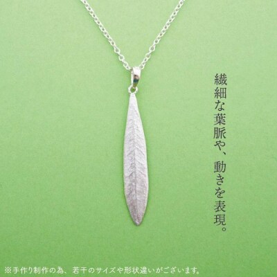 植物モチーフオリーブ葉ネックレス(中)【Chloroplast/クロロプラスト】[ALF005]