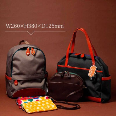 ZAINO リュック (黒)【SCATOLA/玉川佳】【いとしまごころ】[ALZ001]