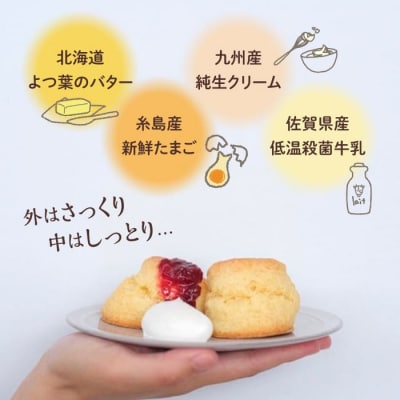 スコーン 6袋セット (5種/6袋 計12個) 糸島市/フルーレ [AME015]