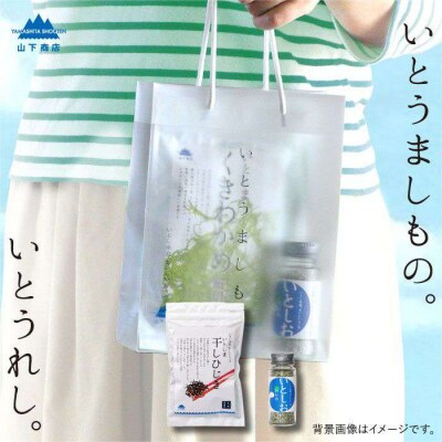 糸島の乾物 海藻 いとうましもの (手さげ袋 B)【山下商店】【いとしまごころ】[ANA020]