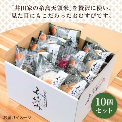 【白米】冷凍 おむすび 10個(10種×各1個)セット 糸島おむすび 神氣 [ANL001]