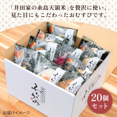 【玄米】冷凍 おむすび 20個(10種×各2個)セット 糸島おむすび 神氣[ANL004]