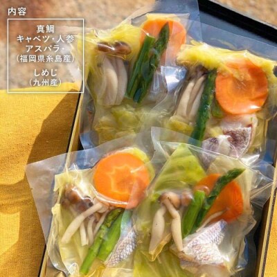 糸島産天然真鯛と野菜の本格 スープ 4食入 糸島市/徳栄丸[APD004]