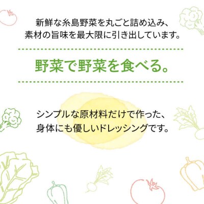 【お試し用】野菜を食べる生ドレッシング(玉葱×1本) 糸島市/糸島正キ [AQA015]