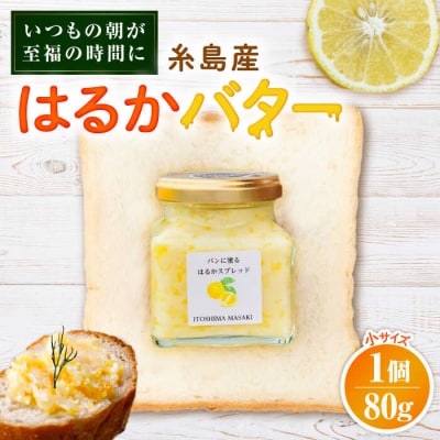 はるかバター 小 1個 糸島市/糸島正キ みかん ジャム クリーム [AQA059]