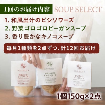 【全12回定期便】SoupSelectスタンドパウチ2点セット糸島正キ[AQA070]