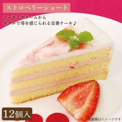 生チョコ/ストロベリーショート人気定番ケーキ2種計24個 冷凍 糸島/五洋食品産業[AQD013]