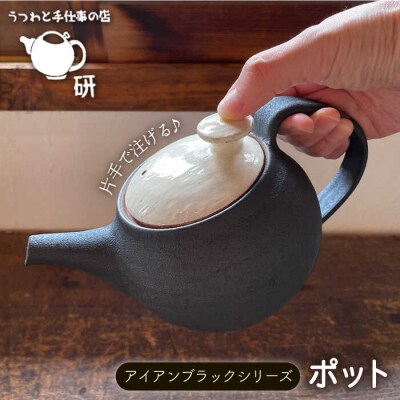 【申込後生産】ポットアイアンブラックシリーズ うつわと手仕事の店研[ARD031]
