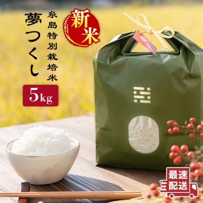 とくべつの中のとくべつ糸島特別栽培米5kg 夢つくし 糸島市/itoshimacco[ARJ008]