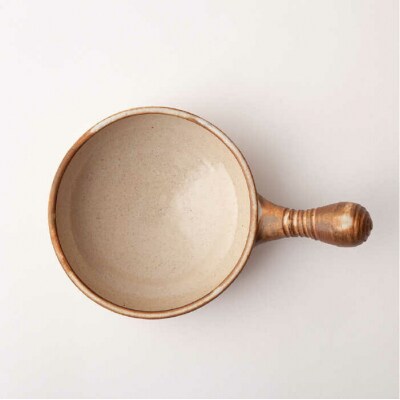 【年内発送】アヒージョ 鍋 小 (焦げ白) 糸島市/窯元ろくろ /浅見大輔[AUJ001]