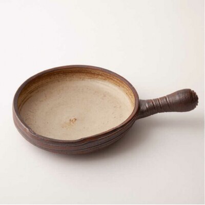 【年内発送】【直火OK】アヒージョ鍋(中サイズ/濃い茶)糸島市/窯元ろくろ/浅見大輔[AUJ005]