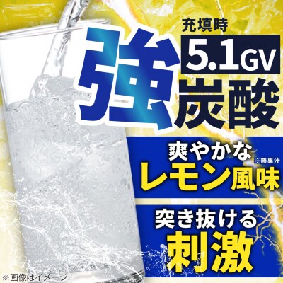 【全12回定期便】強炭酸水レモン500ml×24本 スターナイン 炭酸水[ARM014]
