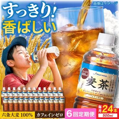 【全6回定期便】麦茶600ml×24本 スターナイン お茶 ペットボトル[ARM019]