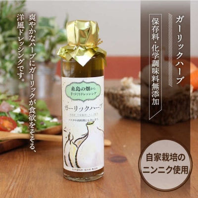 糸島の畑から 手づくり ドレッシング 【いろいろ楽しめる4本セット[ATA003]